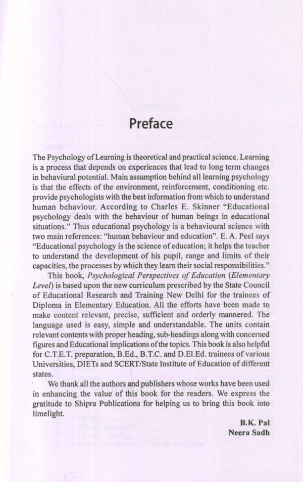 Psychological Perspectives Of Education Elementary Level - Image 2