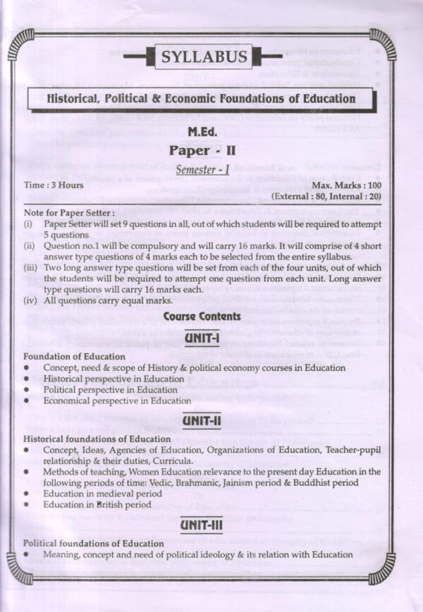 Historical, Political & Economic Foundations of Education - Image 3