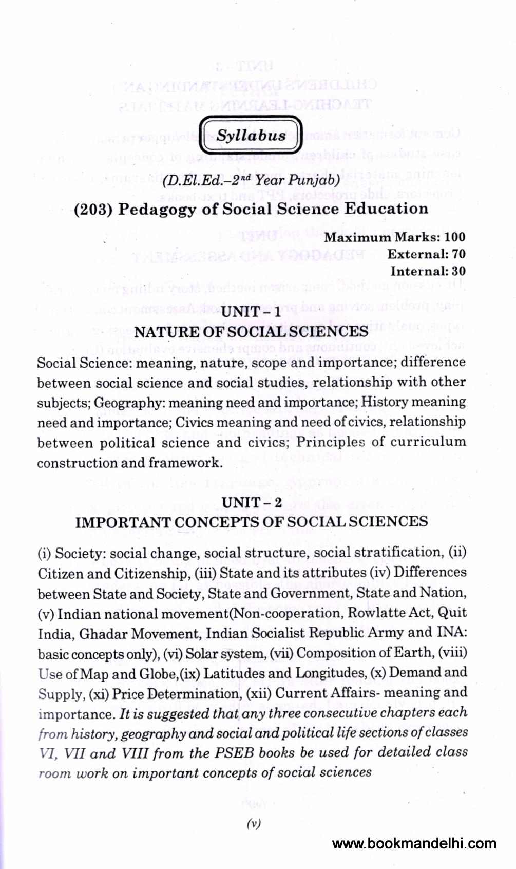 Pedagogy of Social Science Education - Image 2