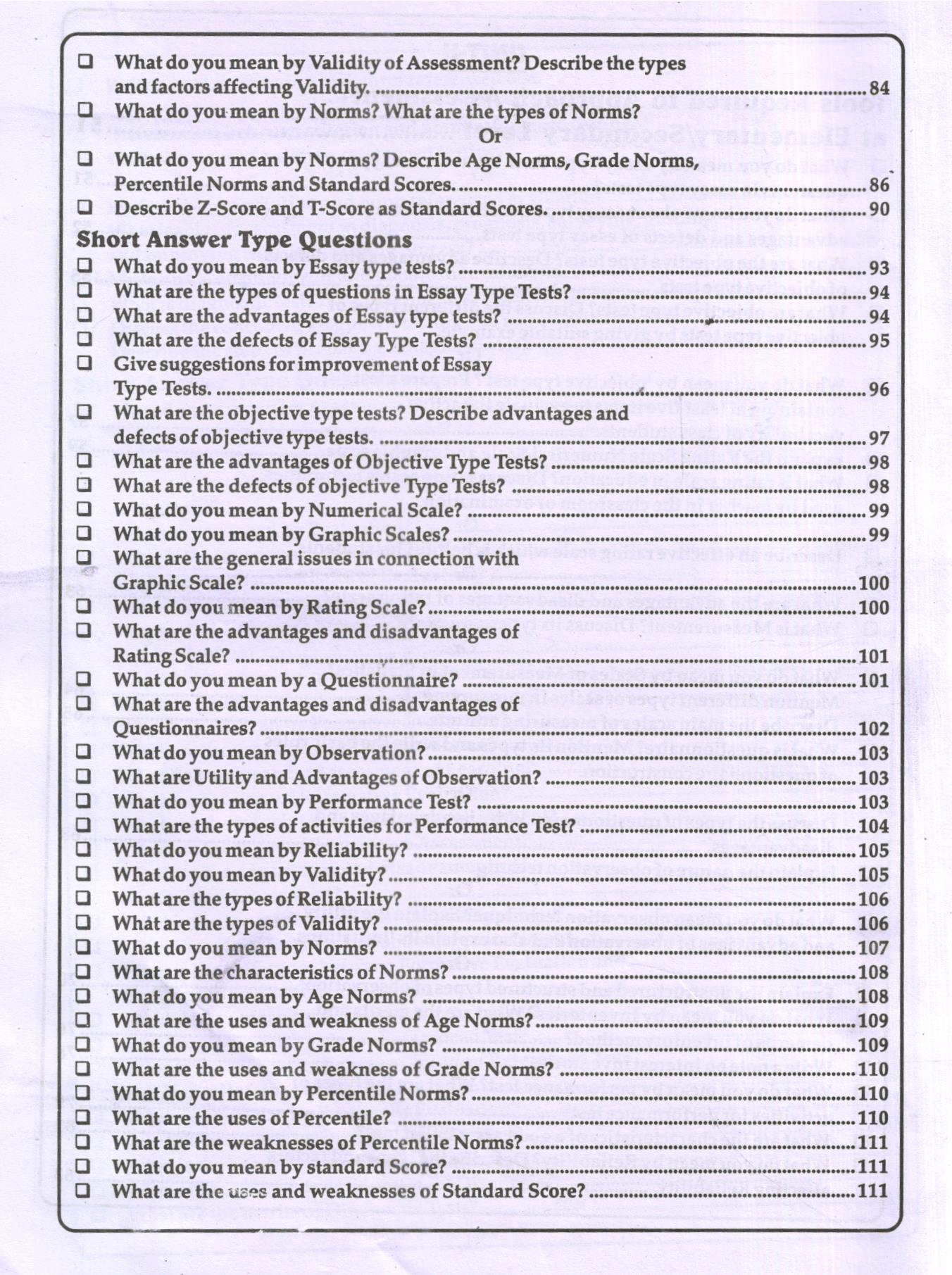SPECIALIZATION COURSE-I Approaches to Assessment (Elementary/Secondary Level) - Image 4