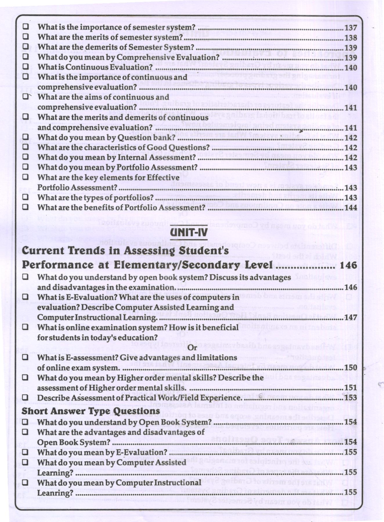 SPECIALIZATION COURSE-I Approaches to Assessment (Elementary/Secondary Level) - Image 2