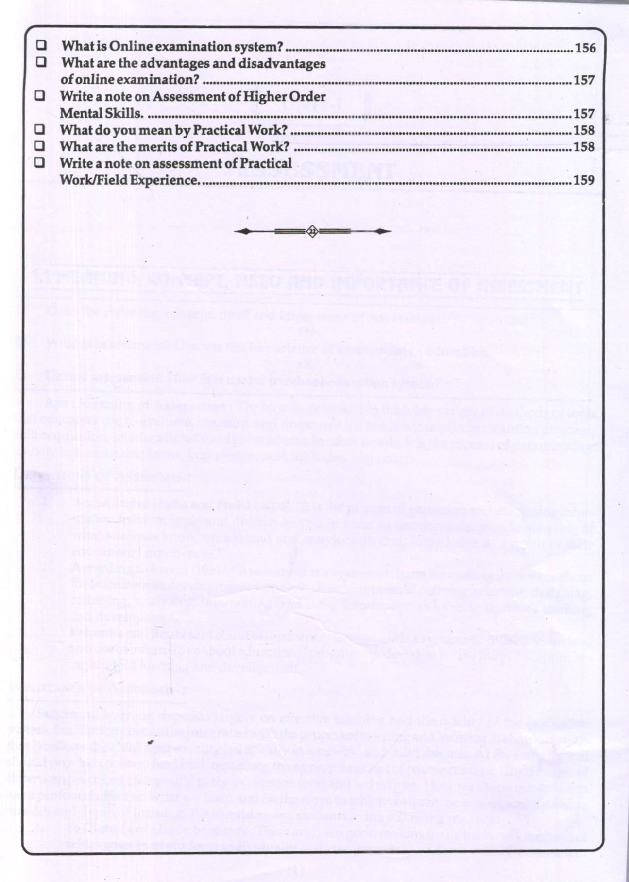 SPECIALIZATION COURSE-I Approaches to Assessment (Elementary/Secondary Level) - Image 10