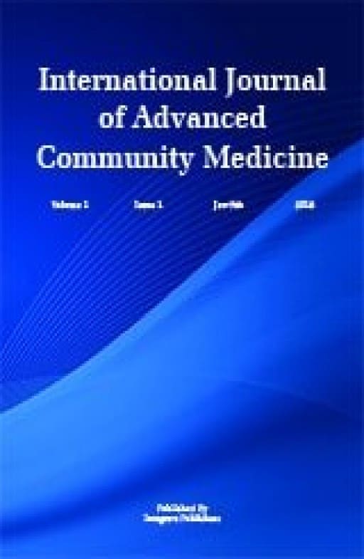 International Journal of Advanced Community Medicine