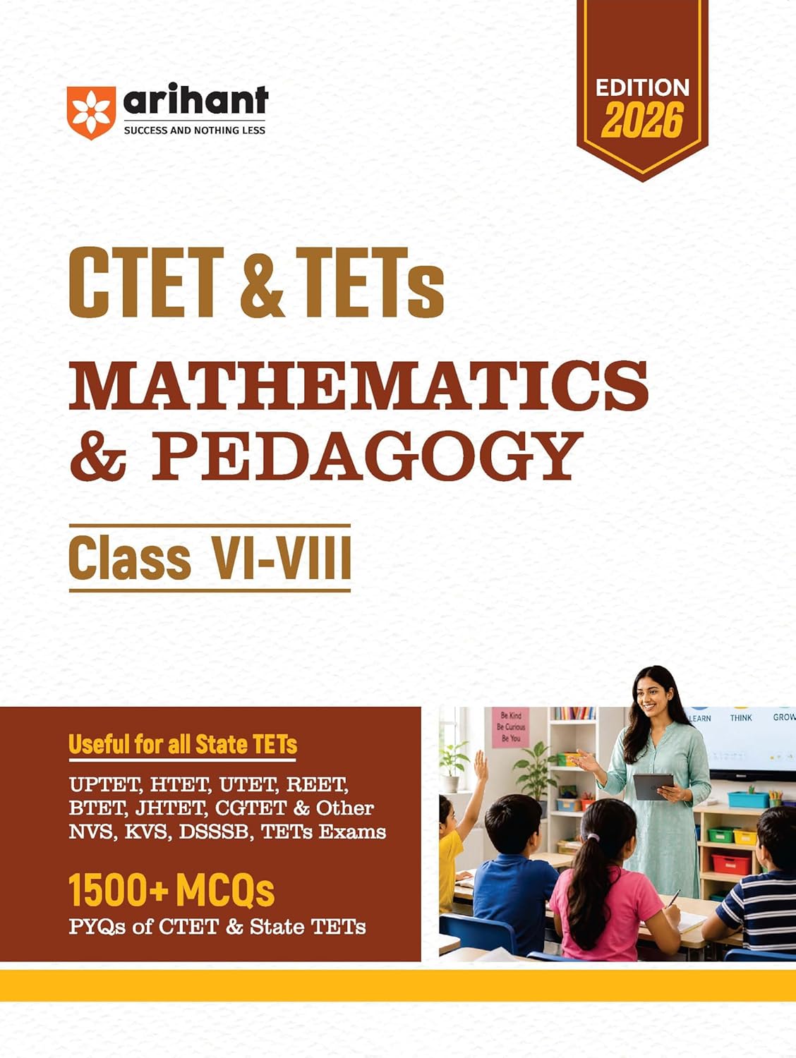 Arihant CTET  Mathematics & Pedagogy for Class 6-8